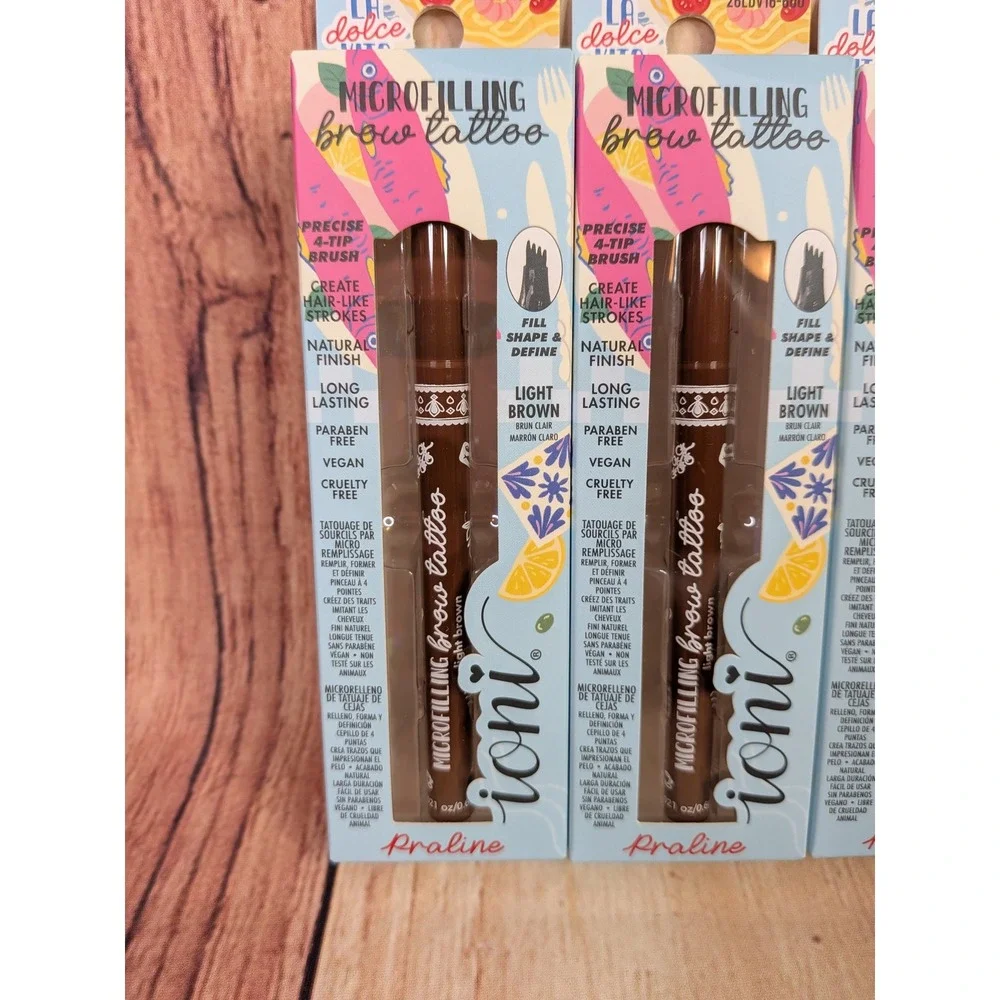 3 PK Ioni La Dolce Vita Microfilling Brow Tattoo Praline Light Brown